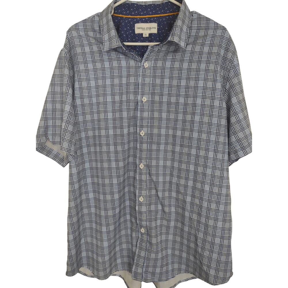 Thomas Sterling‎ New York Button Up Shirt XL Classic Nautical Preppy Casual